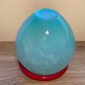 Art glass vase by Artist O’Dell roly poly